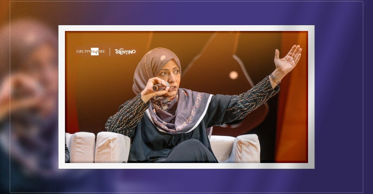 توكل كرمان في مهرجان ترينتو بإيطاليا: لا مستقبل للأطفال في ظل الحروب والاستبداد والفقر